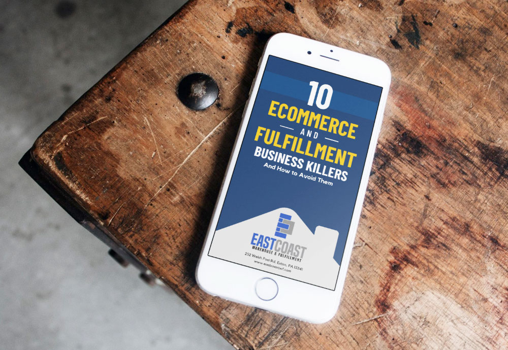 10 Ecommerce and Fulfillment Business Killers and How to Avoid Them PDF cover displaying on a mobile device